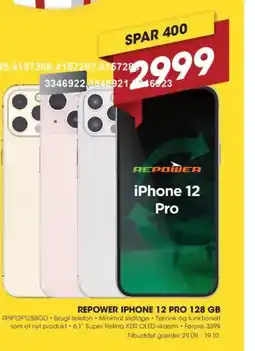 Punkt1 Repower iphone 12 pro 128 gb tilbud