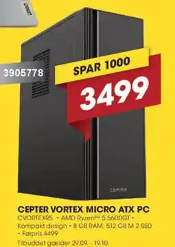 Punkt1 Cepter vortex micro atx pc tilbud