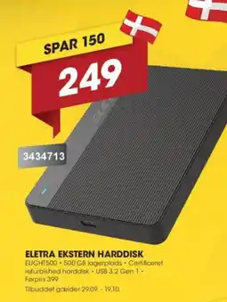 Punkt1 Eletra ekstern harddisk tilbud