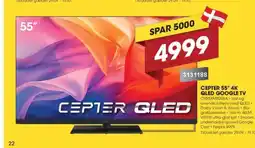 Punkt1 Cepter 55" 4k qled google tv tilbud