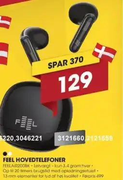 Punkt1 Feel hovedtelefoner tilbud