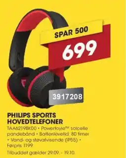 Punkt1 Philips sports hovedtelefoner tilbud