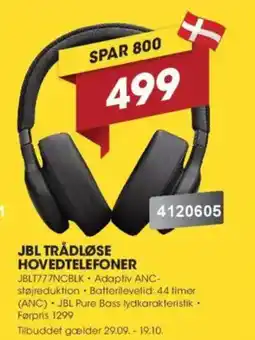 Punkt1 Jbl trådløse hovedtelefoner tilbud