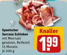 REWE DE Spanischer serrano schinken tilbud