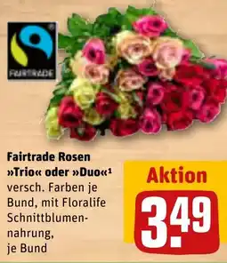 REWE DE Fairtrade Rosen >>>Trio<< oder >>Duo<<1 tilbud