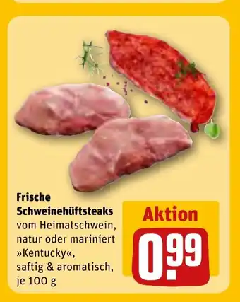 REWE DE Frische Schweinehüftsteaks tilbud