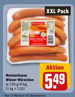 REWE DE Meisterklasse Wiener Würstchen tilbud