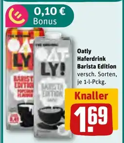 REWE DE Oatly Haferdrink Barista Edition tilbud