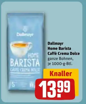 REWE DE Dallmayr Home Barista Caffè Crema Dolce tilbud