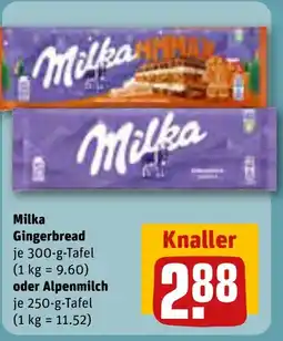REWE DE Milka Gingerbread , Oder Alpenmilch tilbud