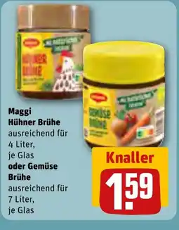REWE DE Maggi Hühner Brühem ,oder Gemüse Brühe tilbud