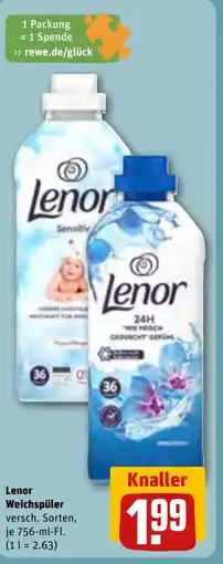 REWE DE Lenor Weichspüler tilbud