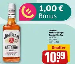 REWE DE Jim beam kentucky straight bourbon whiskey tilbud