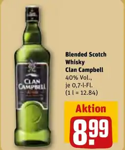 REWE DE Blended Scotch Whisky Clan Campbell tilbud