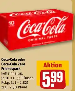 REWE DE Coca-Cola Zero Friendspack tilbud