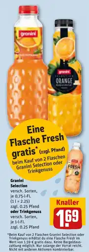 REWE DE Granini Selection , oder Trinkgenuss tilbud