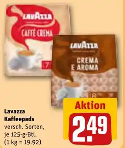 REWE DE Lavazza Kaffeepads versch. Sorten, tilbud