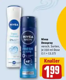 REWE DE Nivea Deospray tilbud
