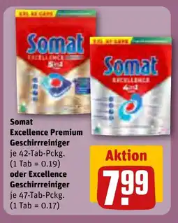 REWE DE Somat Excellence Premium Geschirrreiniger, oder excellence geschirrreiniger tilbud