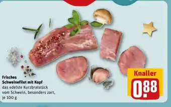 REWE DE Frisches Schweinefilet mit Kopf tilbud