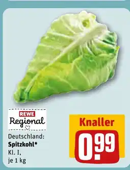 REWE DE REWE Regional Deutschland: Spitzkohl tilbud