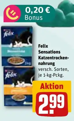 REWE DE Felix Sensations Katzentrocken- tilbud