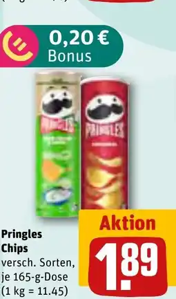 REWE DE Pringles Chips versch. Sorten tilbud