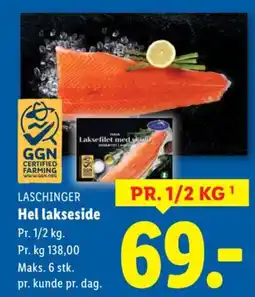 Lidl LASCHINGER Hel lakseside tilbud
