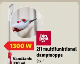 Lidl 2i1 multifunktionel dampmoppe tilbud