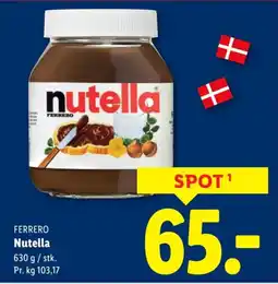 Lidl FERRERO Nutella tilbud