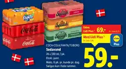 Lidl COCA-COLA/FANTA/TUBORG Sodavand tilbud