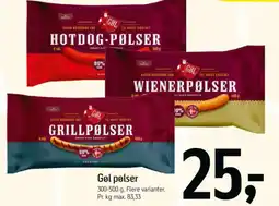 Føtex Gol pølser tilbud
