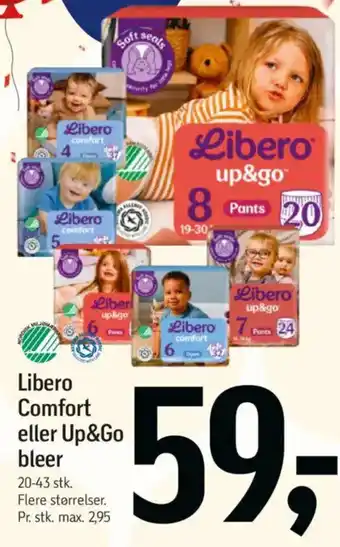 Føtex LIBERO Comfort eller Up&Go bleer tilbud