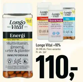 Føtex Longo Vital +10% tilbud