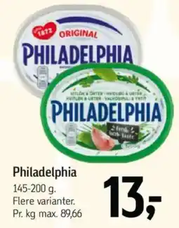 Føtex PHILADELPHIA tilbud