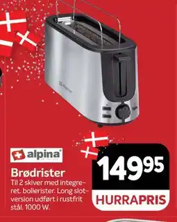 Din Isenkræmmer Brødrister, DKK 149.95 tilbud
