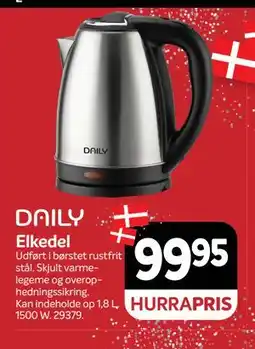Din Isenkræmmer Elkedel, DKK 99.95 tilbud