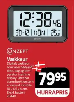 Din Isenkræmmer Vækkeur, DKK 79.95 tilbud