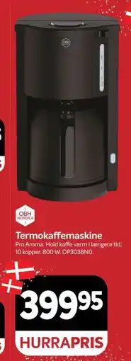 Din Isenkræmmer Termokaffemaskine, DKK 399.95 tilbud