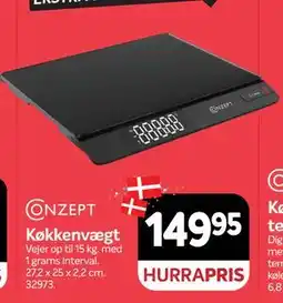 Din Isenkræmmer Køkkenvægt, DKK 149.95 tilbud