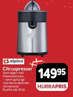 Din Isenkræmmer Citruspresser, DKK 149.95 tilbud
