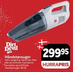 Din Isenkræmmer Håndstøvsuger, DKK 299.95 tilbud