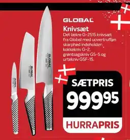 Din Isenkræmmer Knivsæt, DKK 999.95 tilbud