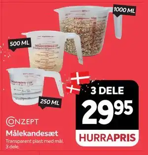 Din Isenkræmmer Målekandesæt, DKK 29.95 tilbud