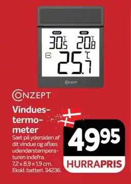 Din Isenkræmmer Vinduestermometer, DKK 49.95 tilbud