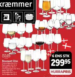 Din Isenkræmmer Bouquet Glas, DKK 299.95 tilbud