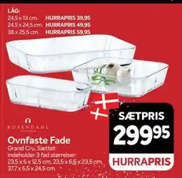 Din Isenkræmmer Ovnfaste Fade, DKK 299.95 tilbud