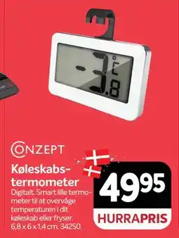 Din Isenkræmmer Køleskabstermometer, DKK 49.95 tilbud