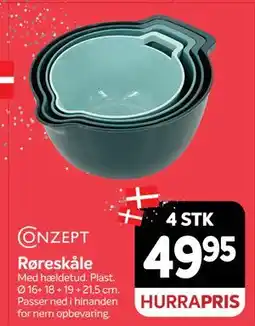 Din Isenkræmmer Røreskåle, DKK 49.95 tilbud