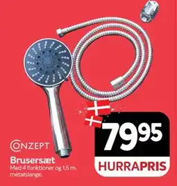 Din Isenkræmmer Brusersæt, DKK 79.95 tilbud